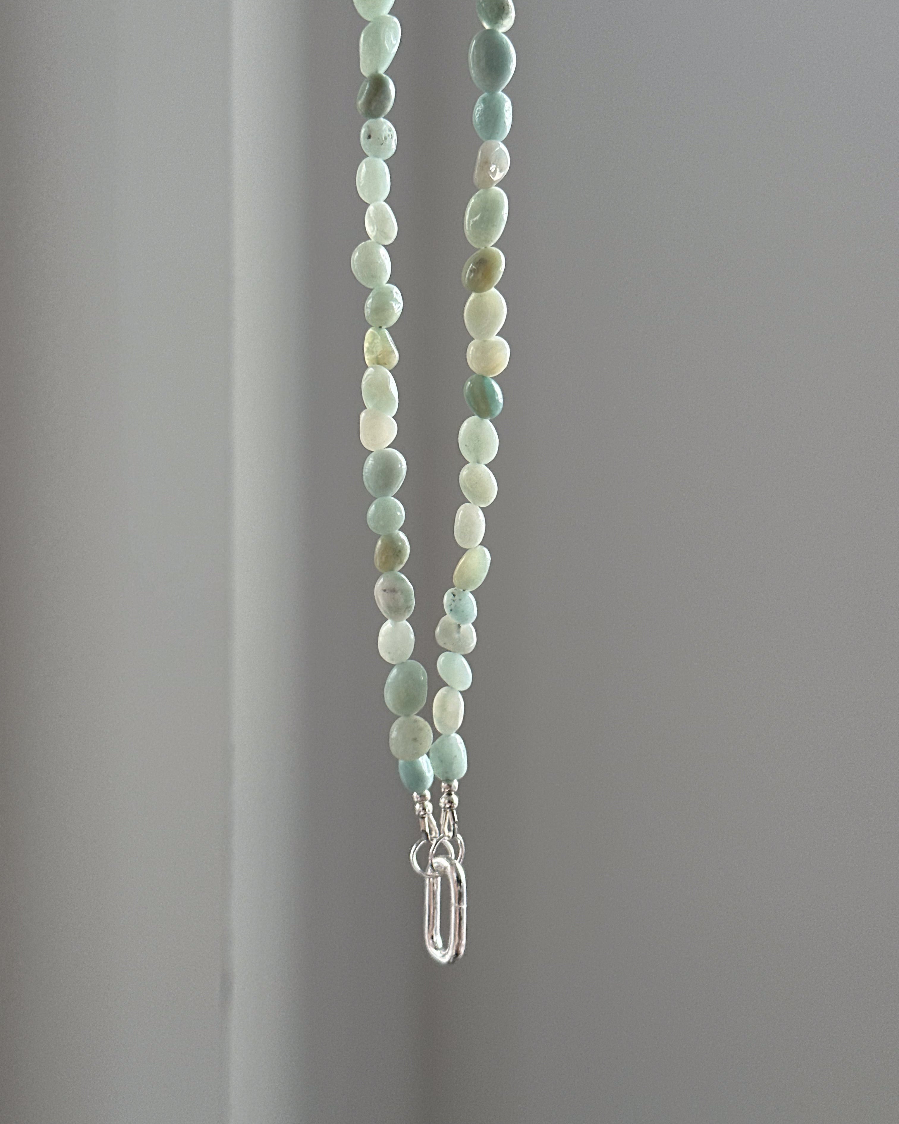 Jade moss necklace
