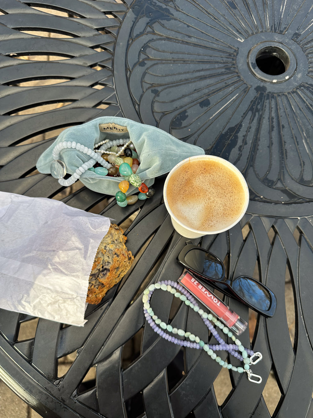 Jade lavender necklace